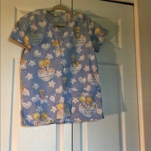 EUC precious moments scrub top